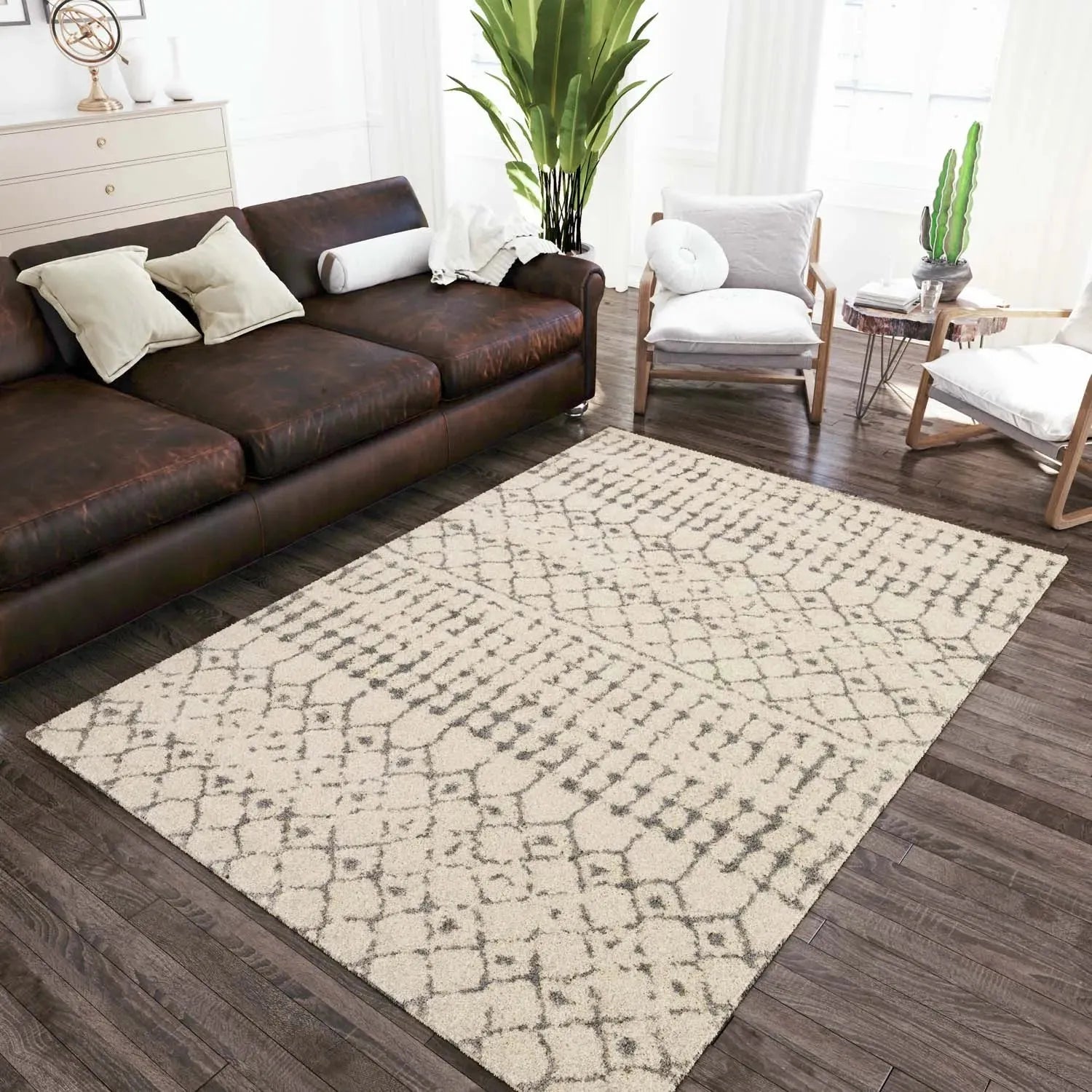 Marquee MQ2 Ivory/Metal Rug