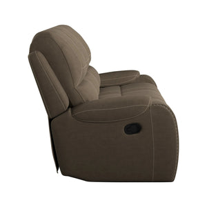 Adrian Reclining Sofa Walnut Brown