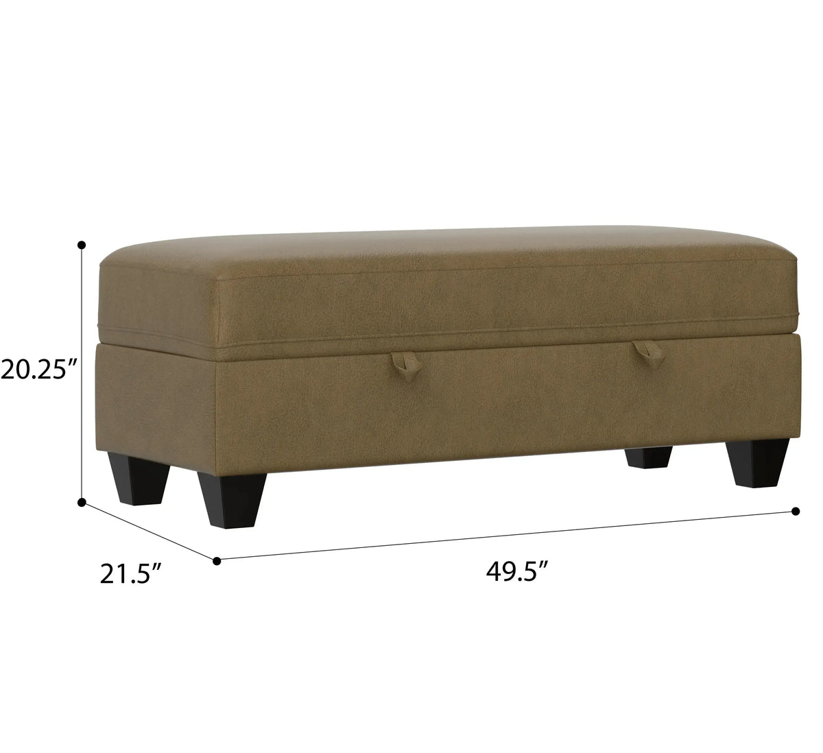 Dawson Storage Ottoman Mocha