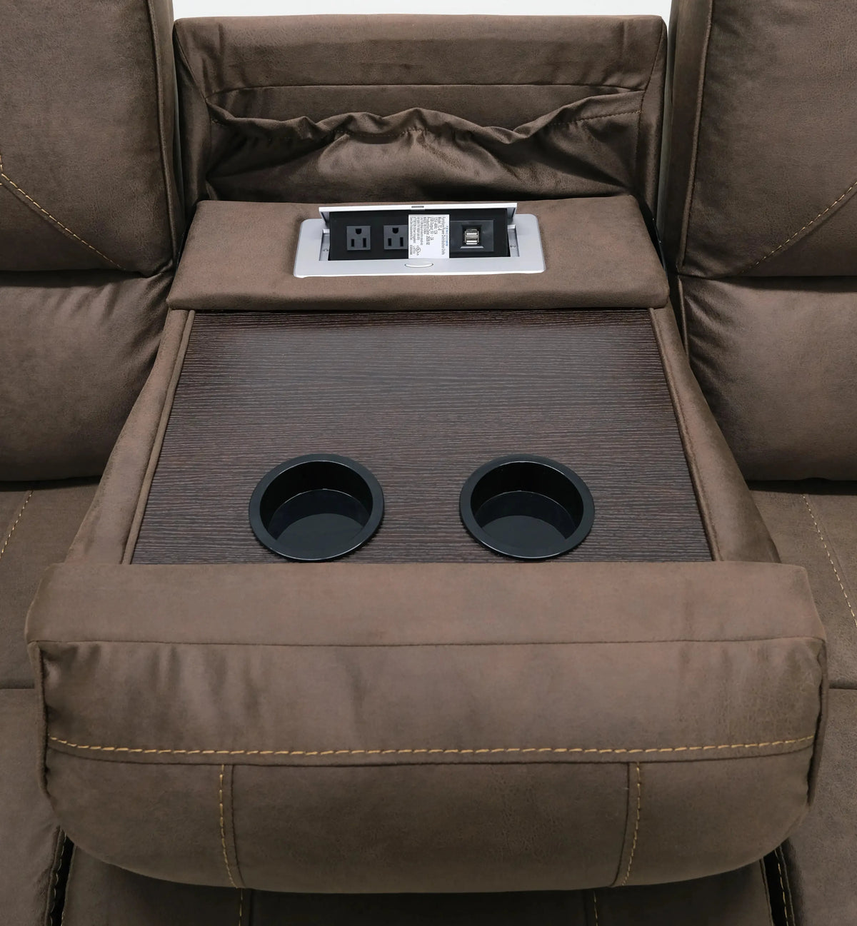 Adrian Reclining Sofa Walnut Brown