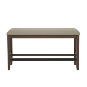 Seneca Gathering Height Bench Walnut Brown