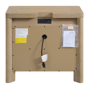 Pacific Grove 3-Drawer Nightstand Sand Dune