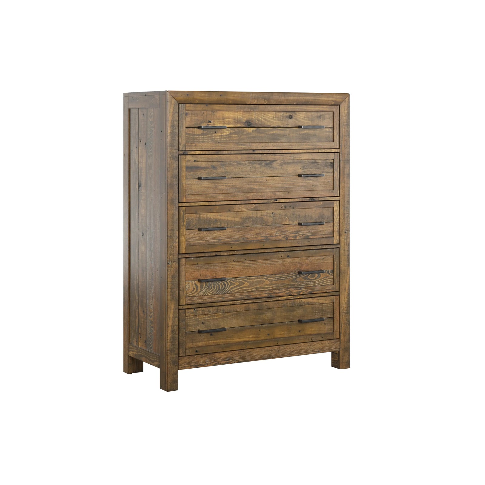 Pine Valley 5-Drawer Chest Caramel Brown
