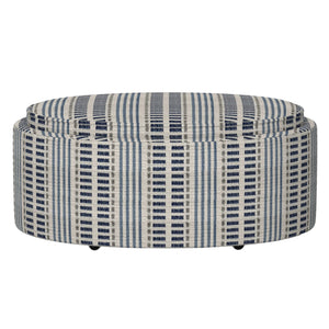 Casey Reversible Tray Top Storage Ottoman Old Town Stripe
