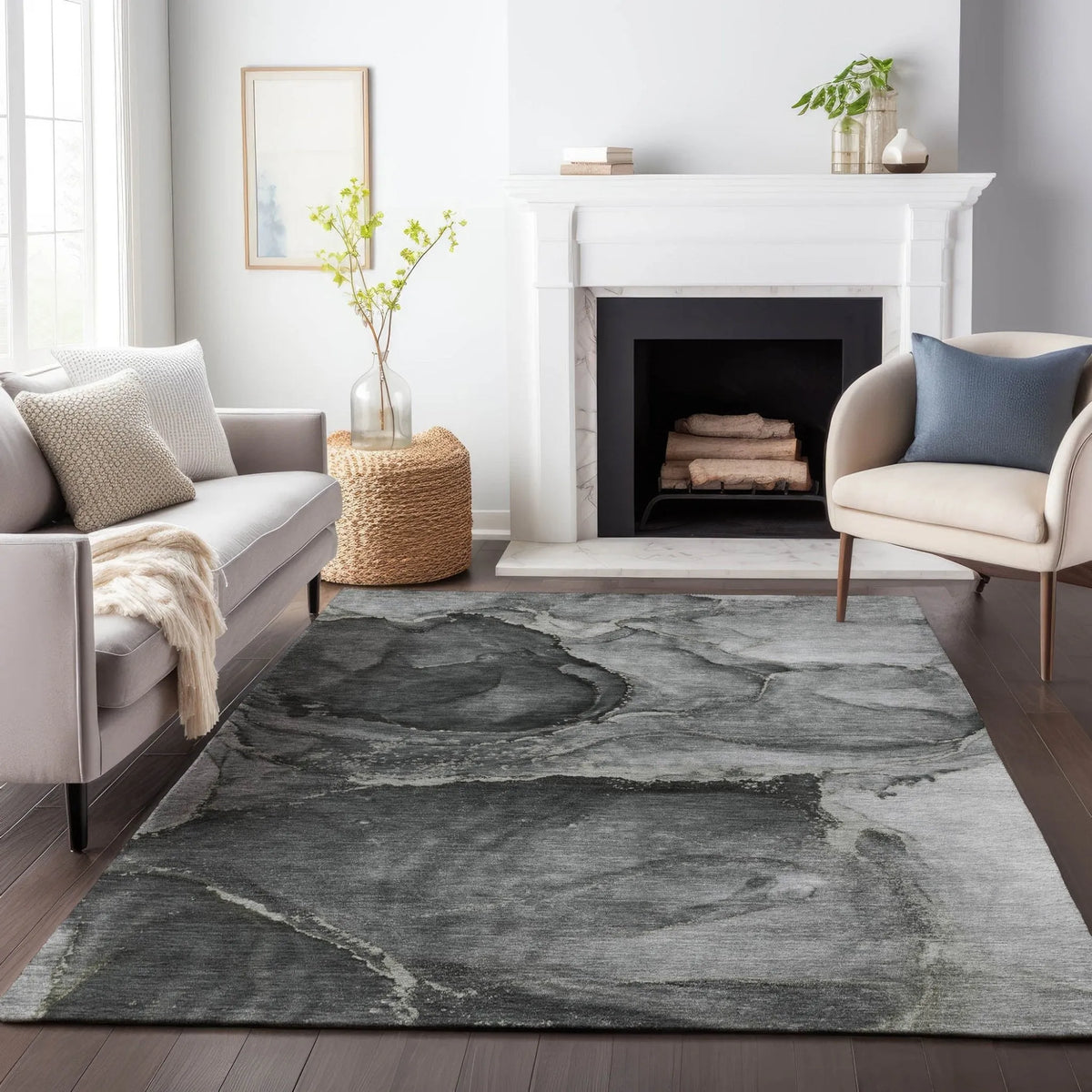 Odyssey OY14 Charcoal Rug