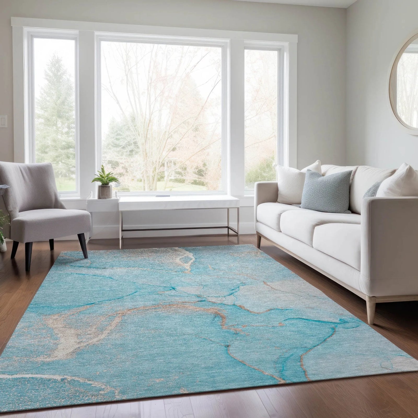 Odyssey OY7 Teal Rug