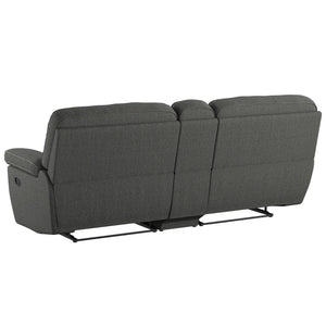 Alberta Modular Reclining Console Loveseat Charcoal Gray