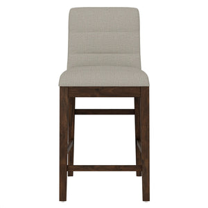 Ronan Upholstered Gathering Stool Rich Brown