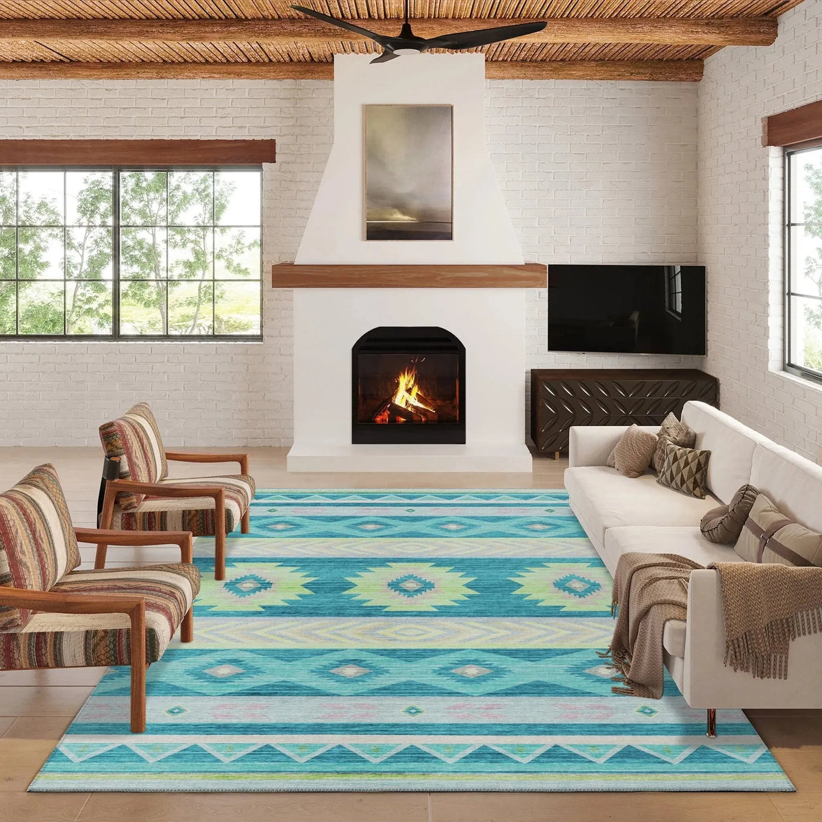 Phoenix PH3 Teal Rug