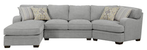 Analiese Lsf Chaise Sectional Dove Gray