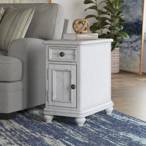 New Haven Chairside Table Oyster Shell