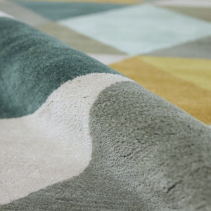 En Casa By Luli Sanchez Tufted LST16 Gold/Teal Rug