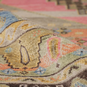 Reza REZ03 Gold/Pink Rug