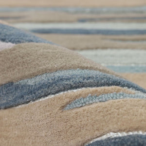 Fragment FRG05 Slate Blue/Beige Rug