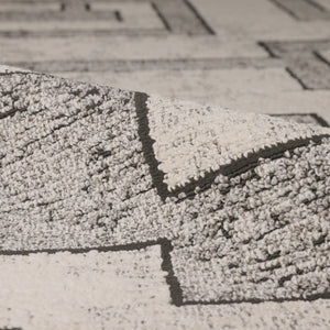 Lore LRE05 Grey/Cream Rug