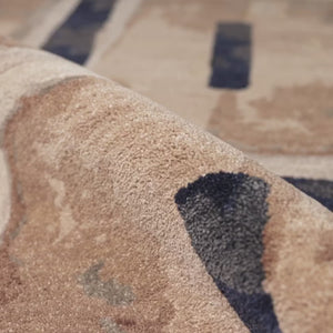 Honeycomb HNC03 Tan/Navy Rug