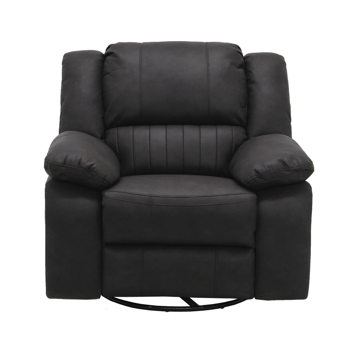 Navaro Swivel Gliding Recliner Black Licorice