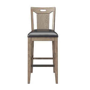 Benton Slat Back Bar Stool Pecan Brown