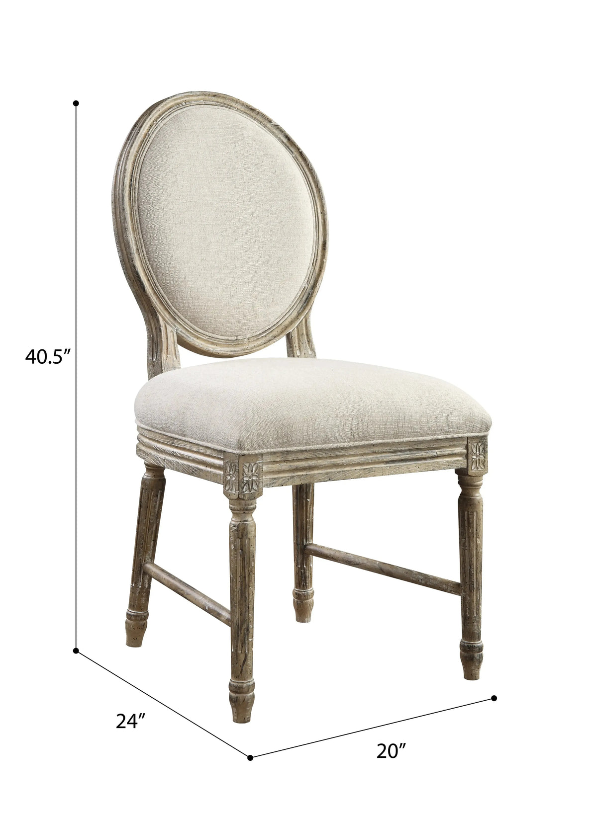 Interlude Upholstered Dining Chair Sandstone Buff