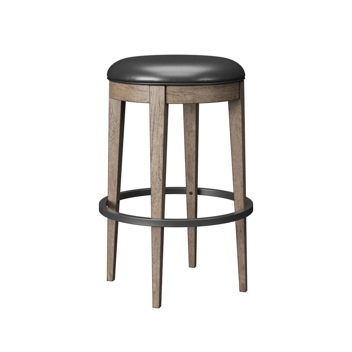 Benton Backless Swivel Bar Stool Pecan Brown
