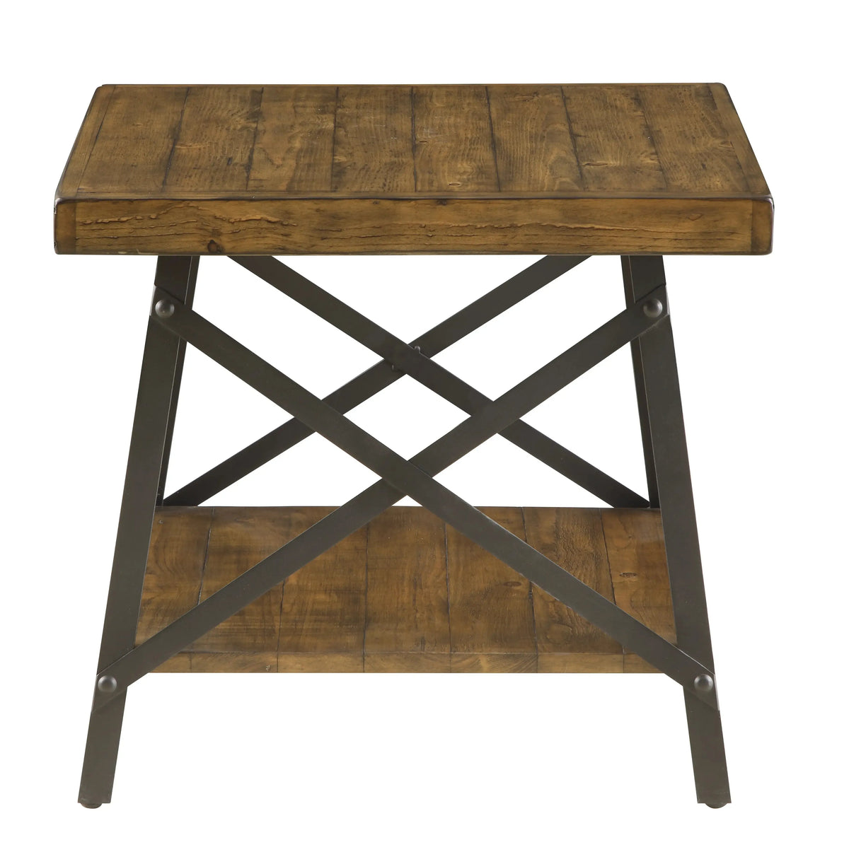 Chandler End Table Pine Brown