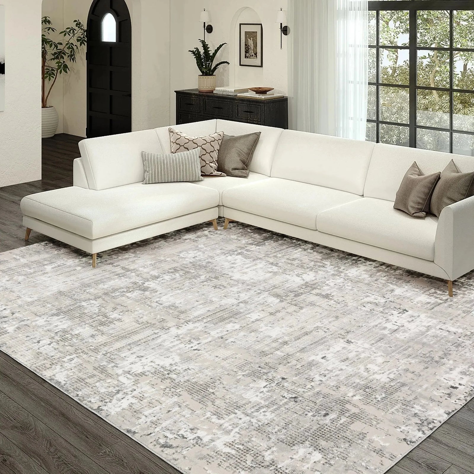 Rhodes RR3 Silver Rug