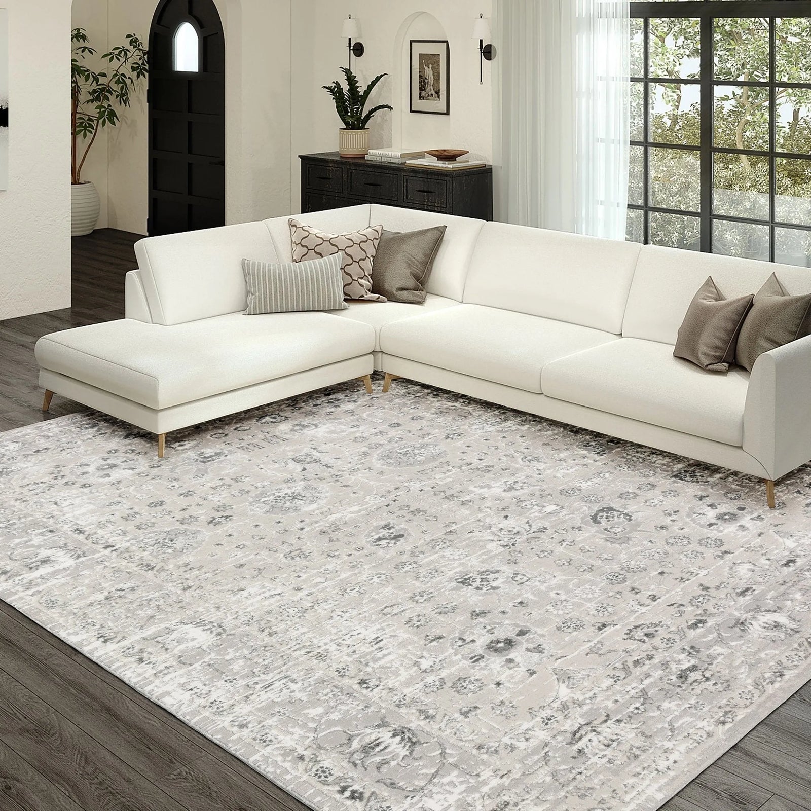 Rhodes RR8 Silver Rug