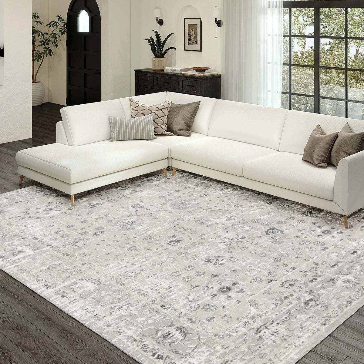 Rhodes RR8 Silver Rug