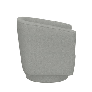 Brylee Swivel Accent Chair Meteor Gray