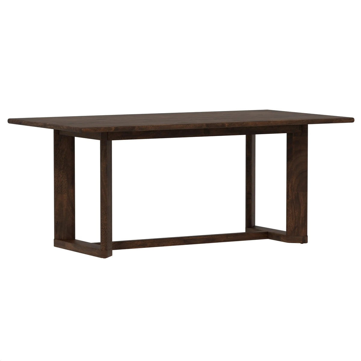 Ronan Trestle Dining Table Rich Brown