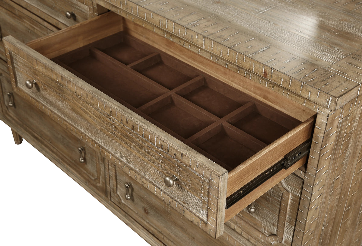 Interlude 6-Drawer Dresser Sandstone Buff