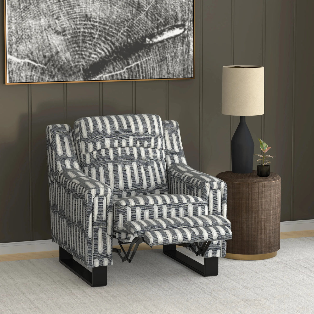 Teagan Dual Power Recliner Hashmark