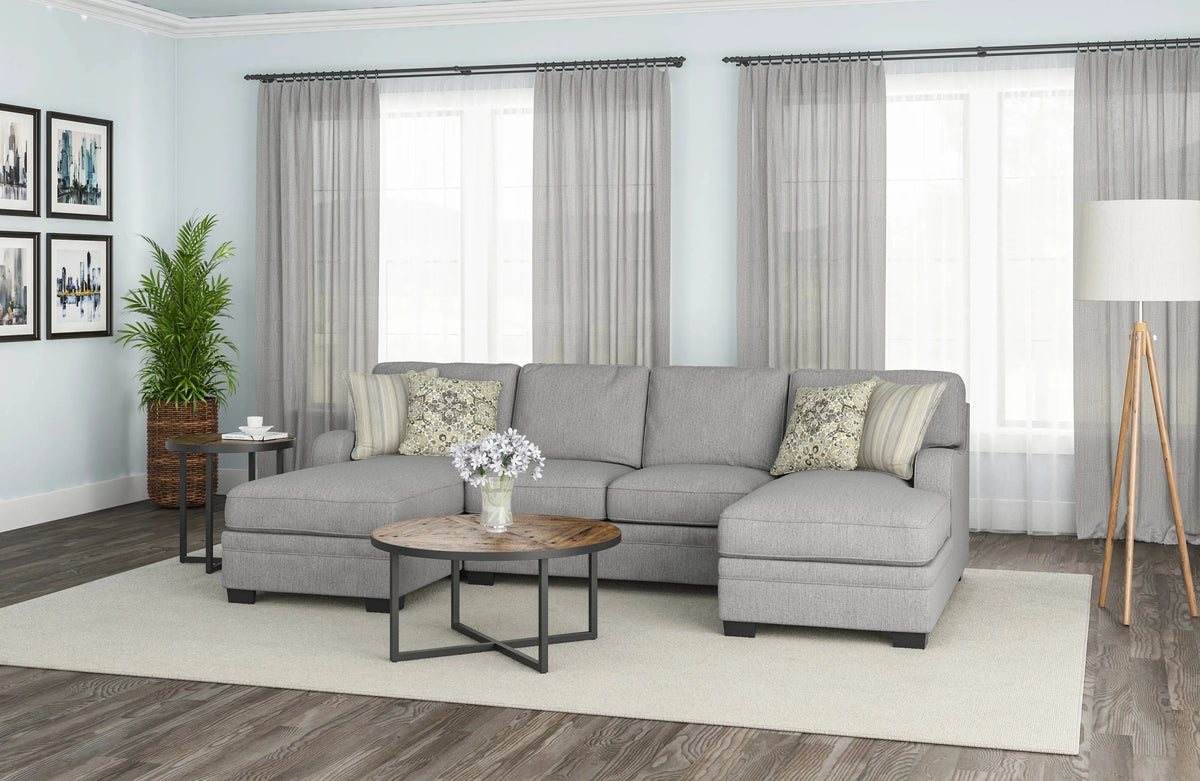 Analiese U-Shaped Sectional Dove Gray