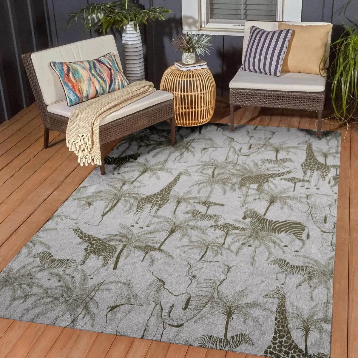 Tropics TC7 Grey Rug