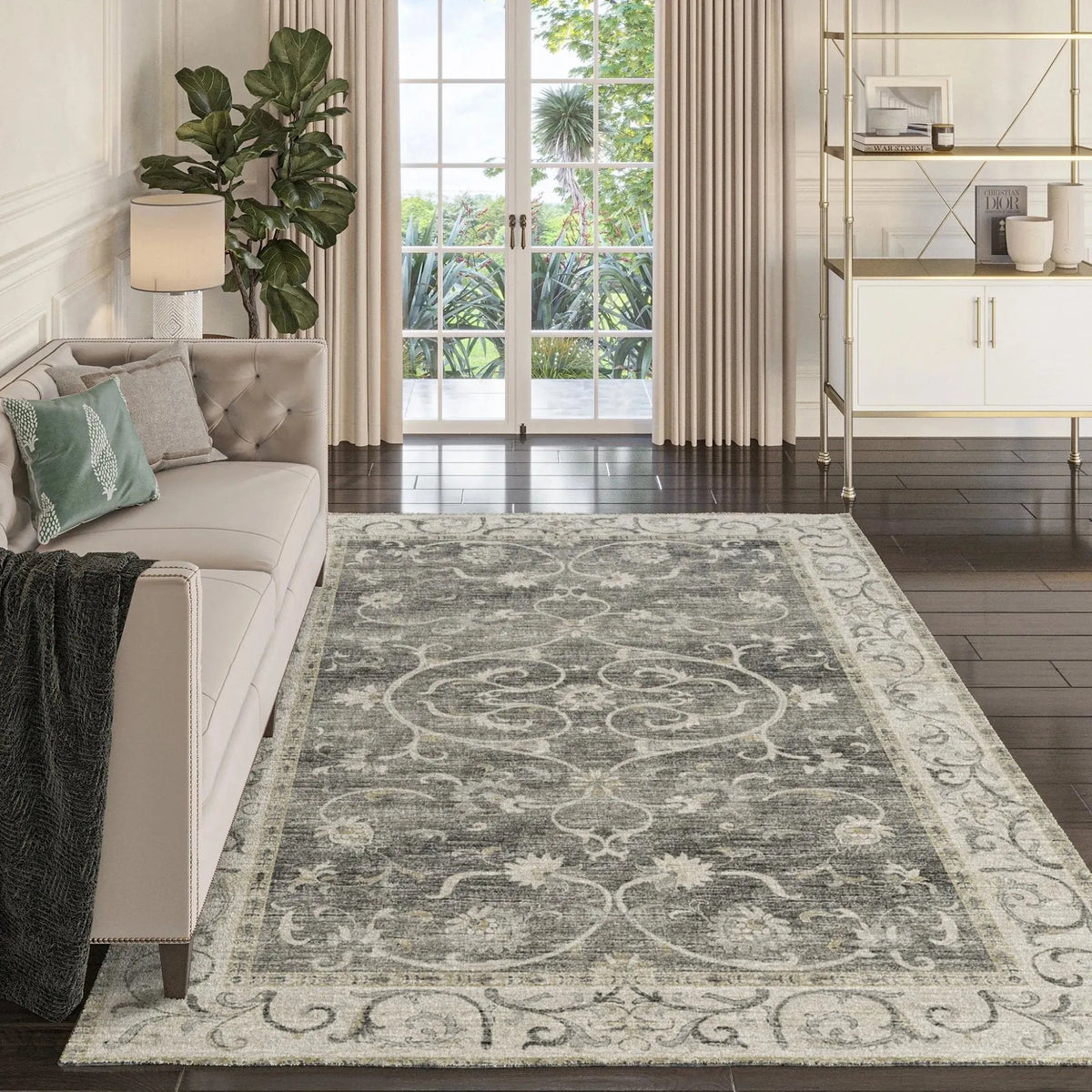 Tuscany TU6 Charcoal Rug
