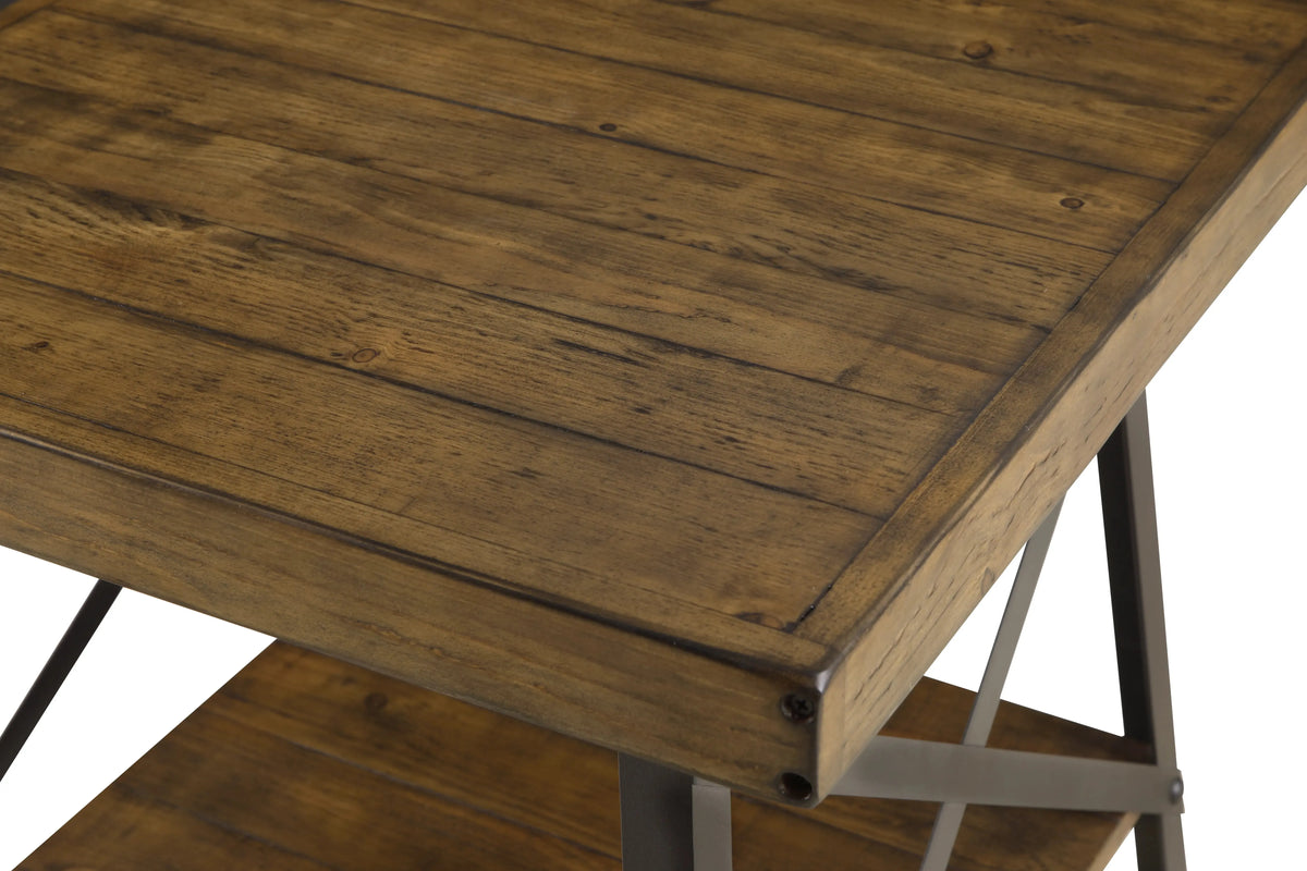 Chandler End Table Pine Brown