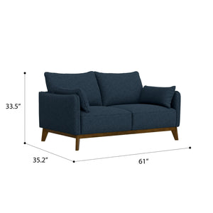 Aria Loveseat Navy Storm