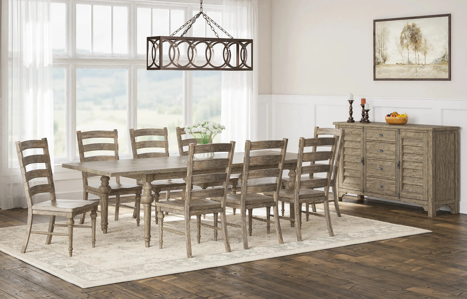 Interlude Ladderback Dining Chair Sandstone Buff