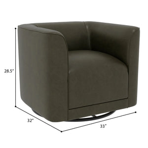 Whirlaway Swivel Accent Chair Forest Stone