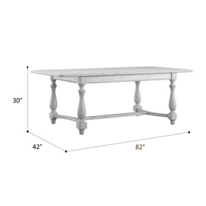 New Haven Dining Table Oyster Shell