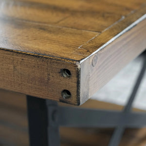 Chandler End Table Pine Brown