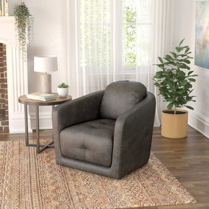 Blakely Swivel Accent Chair Gray