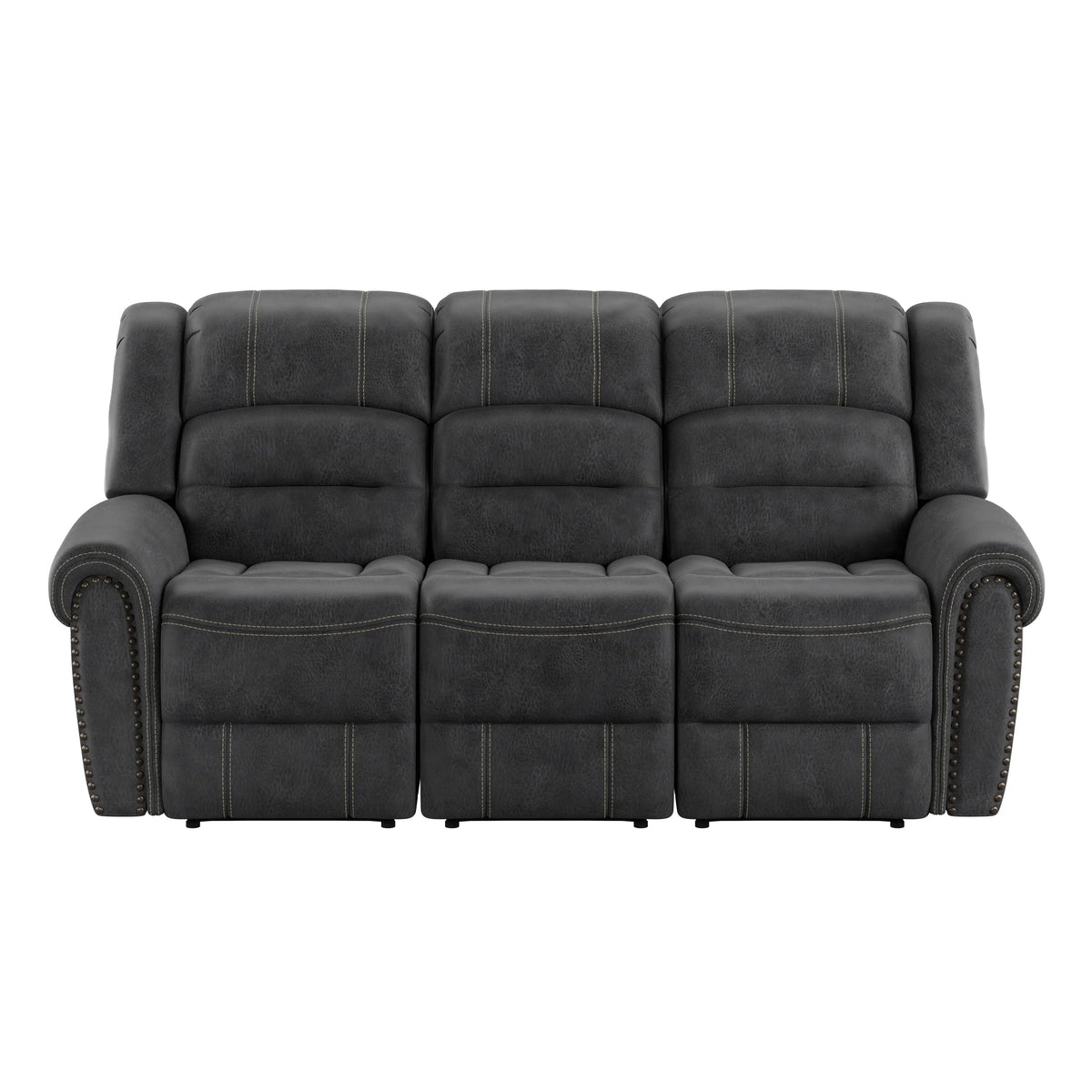 Baldwin Reclining Sofa Slate Gray