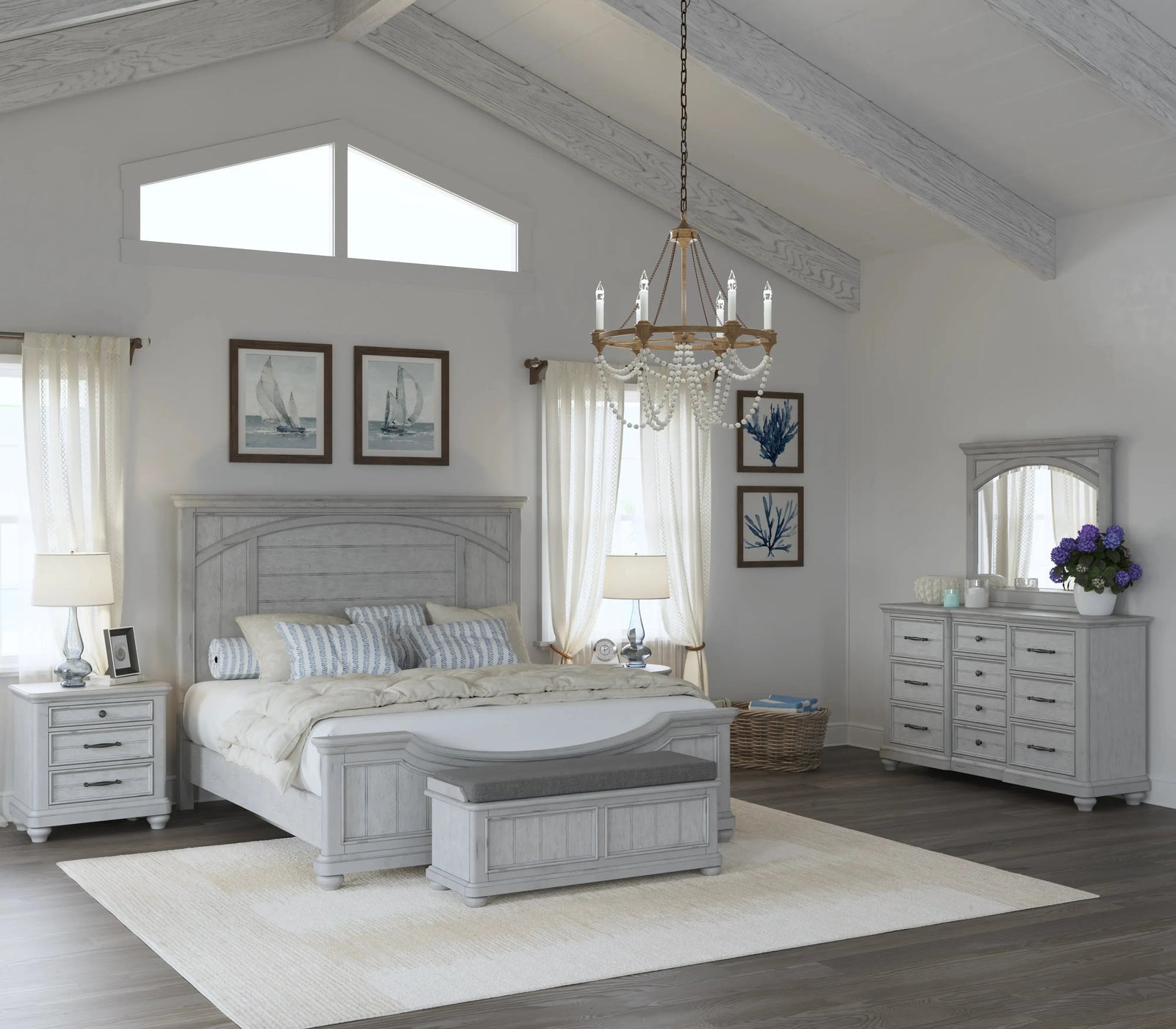 New Haven 10-Drawer Dresser Oyster Shell