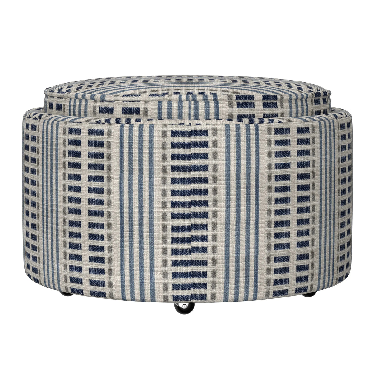 Casey Reversible Tray Top Storage Ottoman Old Town Stripe