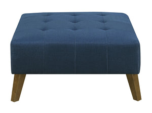 Binetti Square Ottoman Navy Peacock