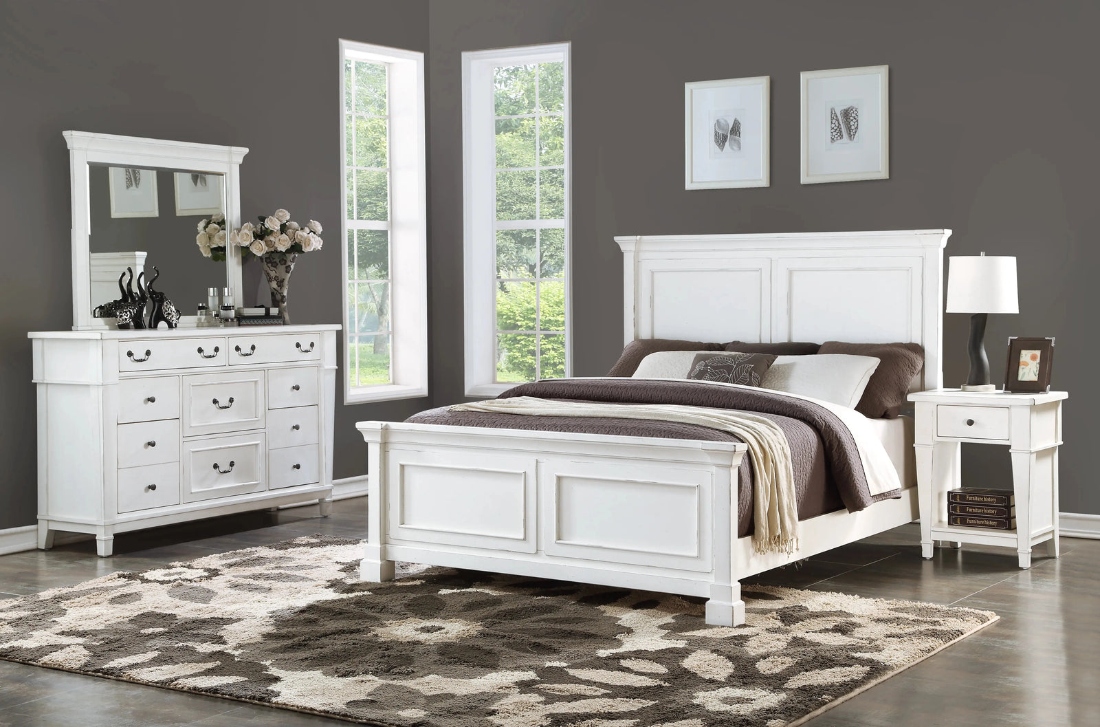 Stoney Creek Mirror Weathered White