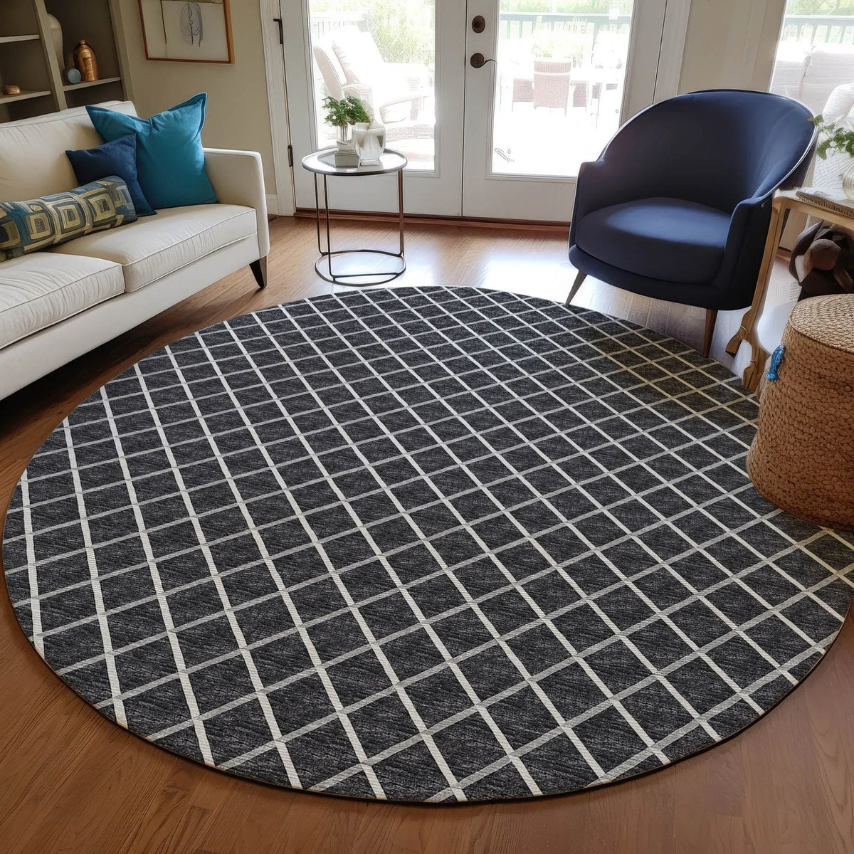 York YO1 Black Rug