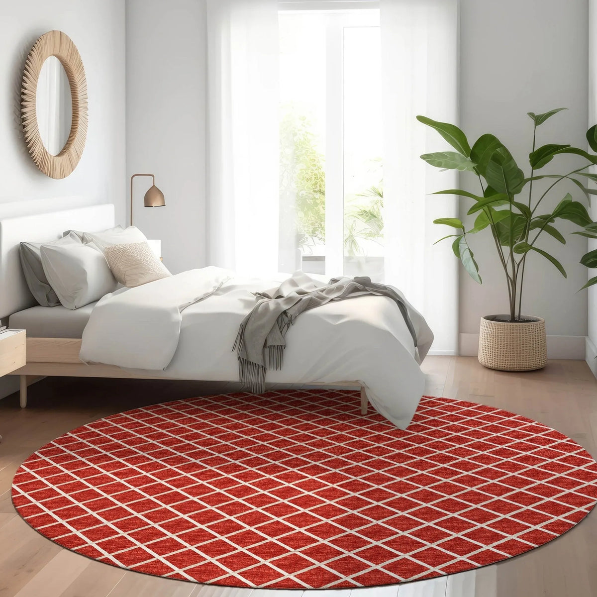 York YO1 Red Rug