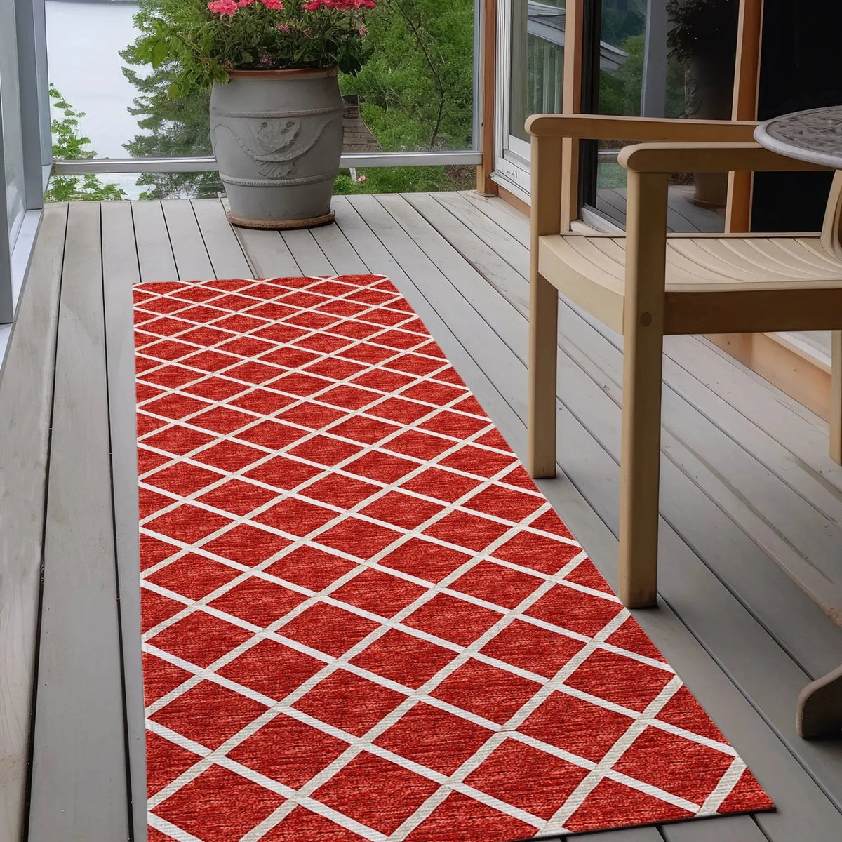 York YO1 Red Rug